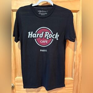 Hard Rock Cafe Black T-Shirt featuring Paris women’s small